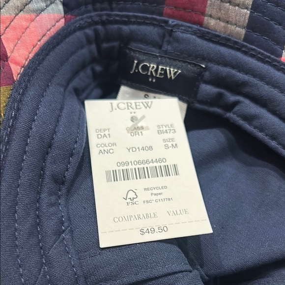 J. Crew Plaid Midi Dress with matching Bucket Hat and Hair tie - Picture 10 of 11